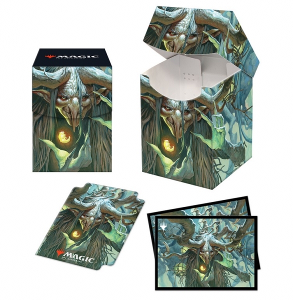 Magic: C21 PRO 100+ Deck Box and 100ct Sleeves - Willowdusk, Essence Seer featuring Witherbloom