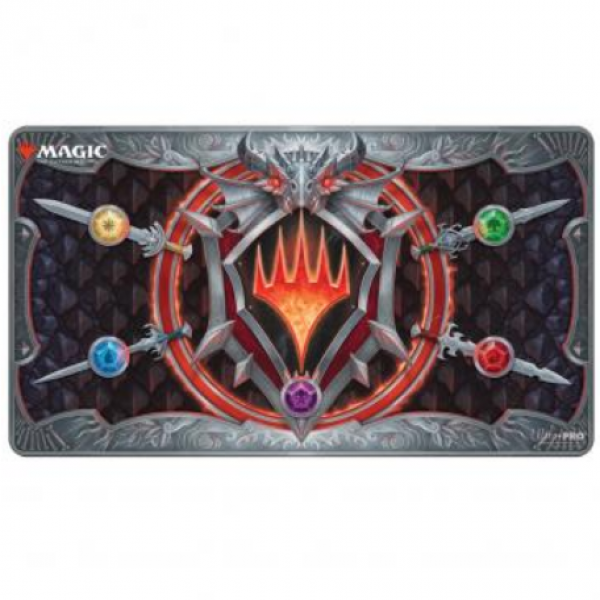 Magic The Gathering: Adventures in the Forgotten Realms White Stitched Playmat - Planeswalk Symbol