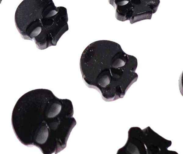 TT Combat Gaming Accessories: Skull Tokens - Black (Translucent) (10)