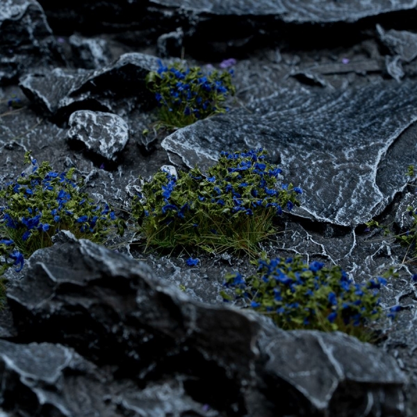 Gamer's Grass Wild Flowers (Blue) Tuft