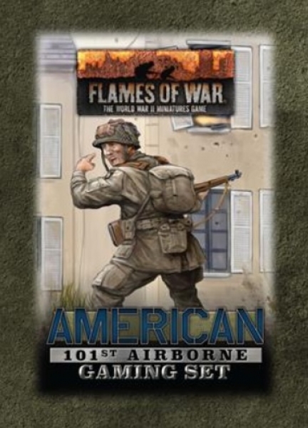 Flames of War: Gaming Tin Set - 101st Ariborne (x20 Tokens, x2 Objectives, x16 Dice)