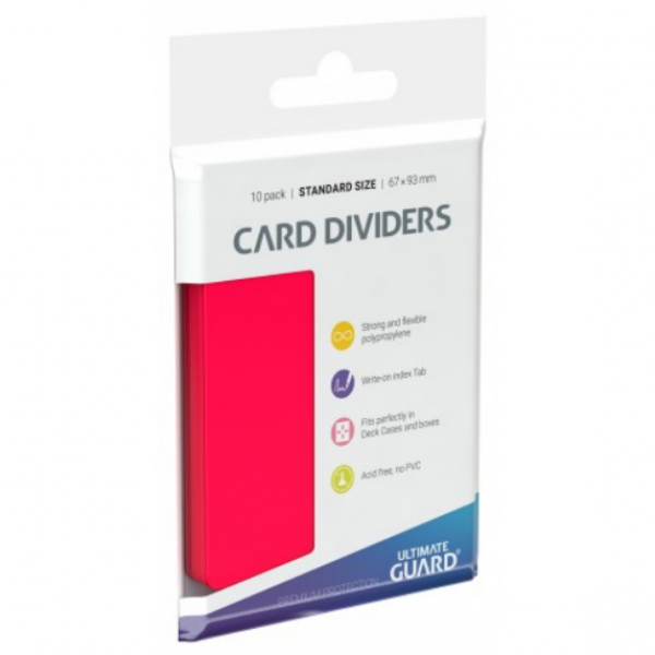 Card Dividers: Standard Size - Red