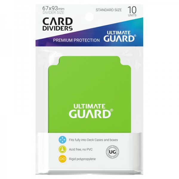 Card Dividers: Standard Size - Light Green