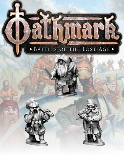 28mm Fantasy: (Oathmark) Dwarf Light Infantry Champions (3)