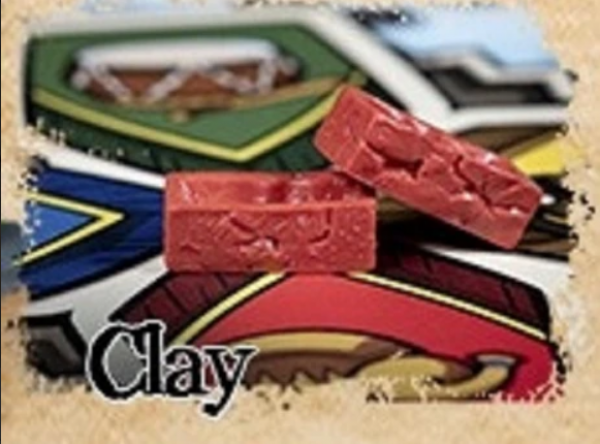 Painted Resin 10-pack Resource Tokens: Clay