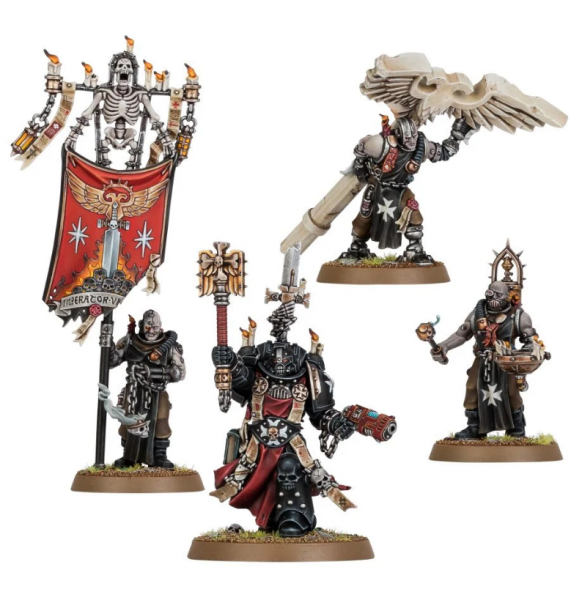 Warhammer 40,000: Black Templars - Chaplain Grimaldus & Retinue