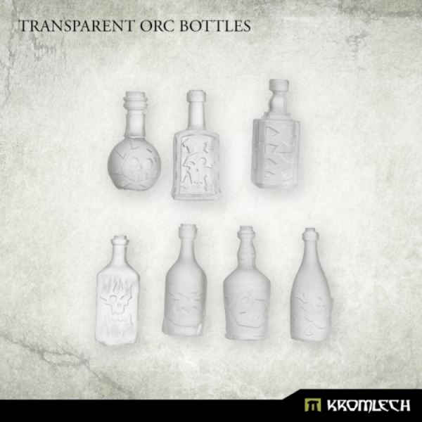 Kromlech Conversion Bitz: Transparent Orc Bottles (14)
