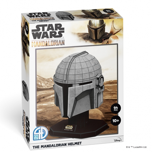 4D Puzzle: Star Wars The Mandalorian Helmet Puzzle/Model Kit