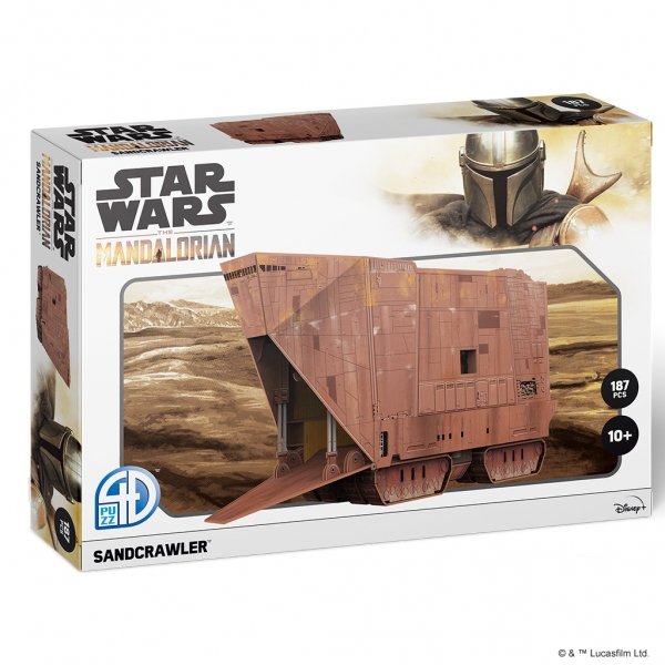 4D Puzzle: Star Wars The Mandalorian Sandcrawler Puzzle/Model Kit