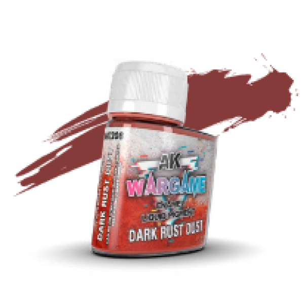 AK-Interactive: Wargame Enamel Liquid Pigments - Dark Rust Dust (35ml)
