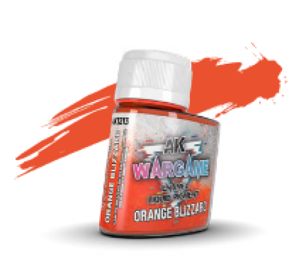 AK-Interactive: Wargame Enamel Liquid Pigments - Orange Blizzard (35ml)