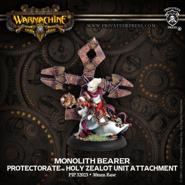 (The Protectorate Of Menoth) Monolith Bearer -Protectorate Holy Zealot Unit Attachment