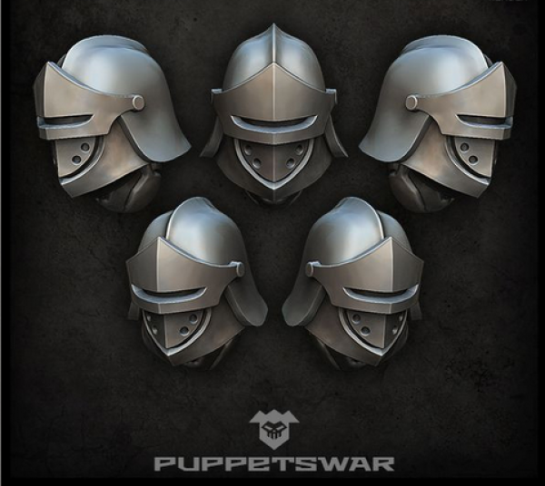 Puppetswar: (Accessory) Heavy Sentinel Helmets (5)