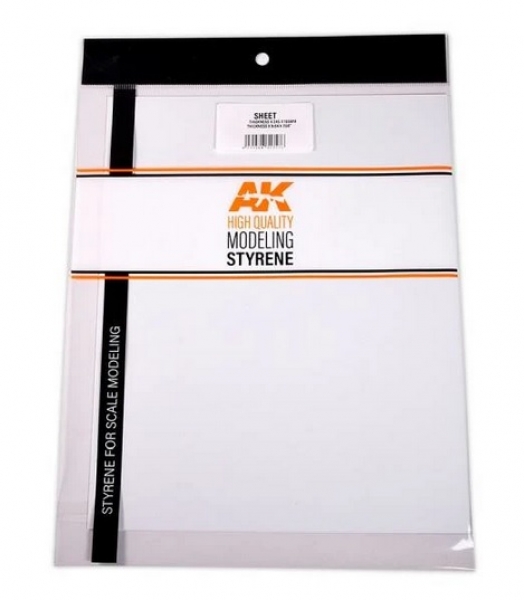 AK-Interactive: (Accessory) Styrene Sheets 1mm thickness x 245 x 195mm (2)