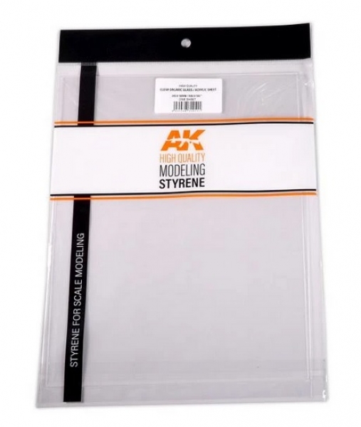 AK-Interactive: (Accessory) Acrylic Clear Organic Glass Sheet 0,40 mm/0.016” Thickness (1)