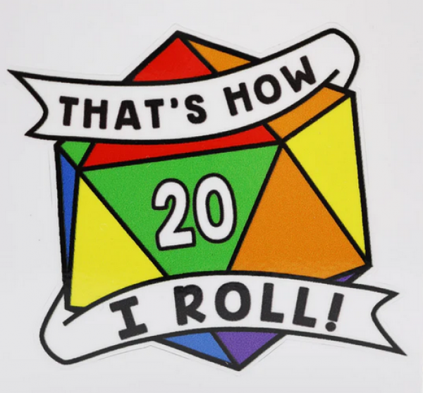 Thats How I Roll Sticker: Rainbow Pride