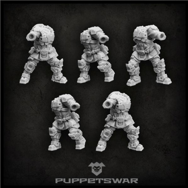 Puppetswar: (Accessory) Veteran Troopers Bodies (5)