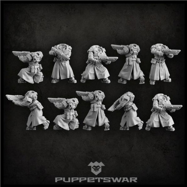 Puppetswar: (Accessory) Greatcoat Troopers Bodies (10)