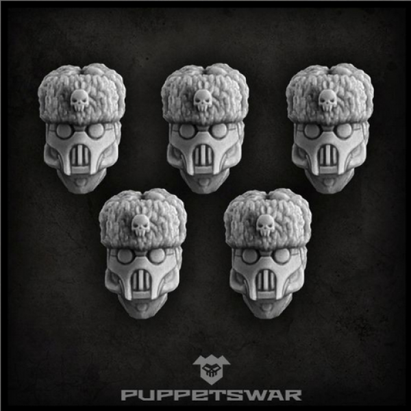 Puppetswar: (Accessory) Masked Ushanka Heads (5)