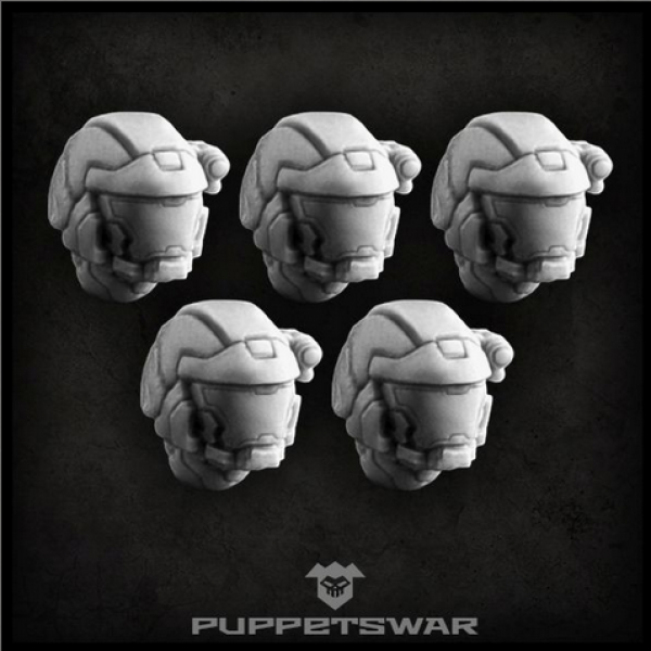 Puppetswar: (Accessory) Impact Team Helmets (5)