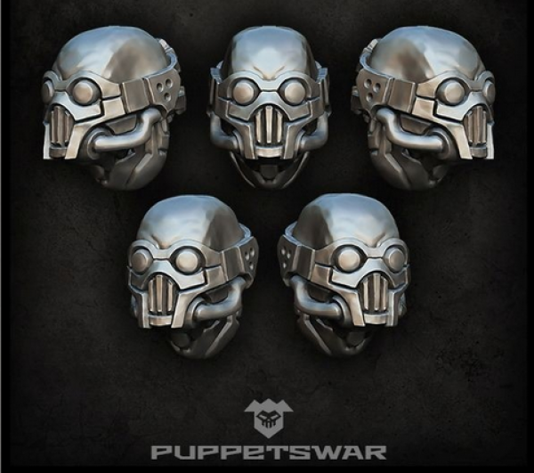 Puppetswar: (Accessory) Raiders Heads (5)