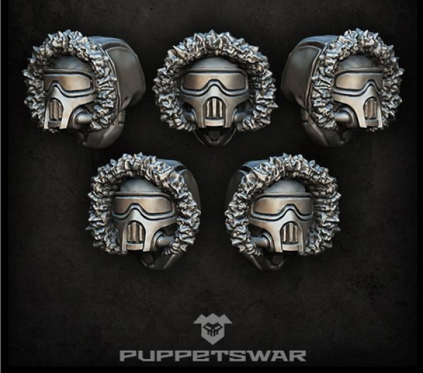 Puppetswar: (Accessory) Masked Arctic Troopers Heads (5)