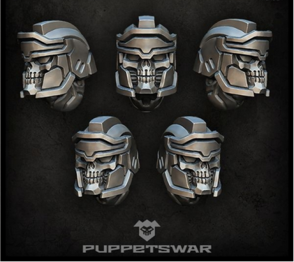 Puppetswar: (Accessory) Legionnaire Reapers Helmets (5)
