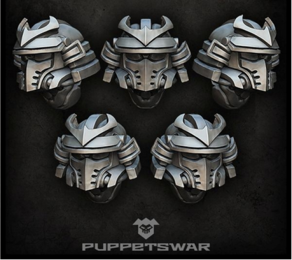 Puppetswar: (Accessory) Samurai Helmets (5)