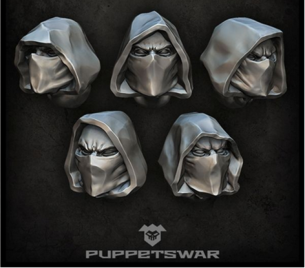 Puppetswar: (Accessory) Rangers Heads (5)