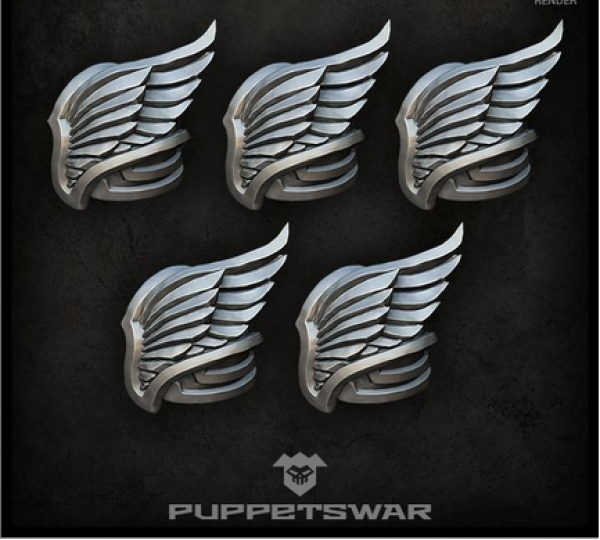 Puppetswar: (Accessory) H.I. Wing Shoulder Pads (left) (5)