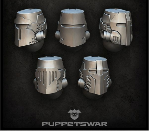 Puppetswar: (Accessory) High Crusaders Helmets (5)