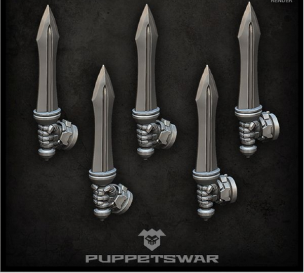 Puppetswar: (Accessory) Gladius Swords (right) (5)