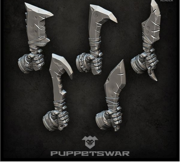 Puppetswar: (Accessory) Orc Blades (left) (5)