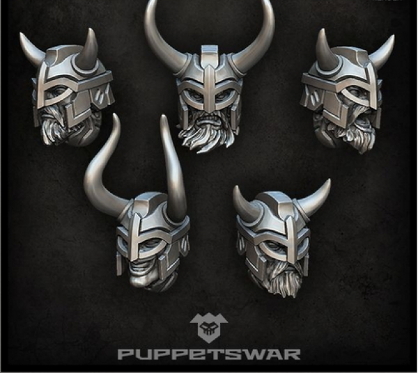 Puppetswar: (Accessory) Not Viking Heads (5)