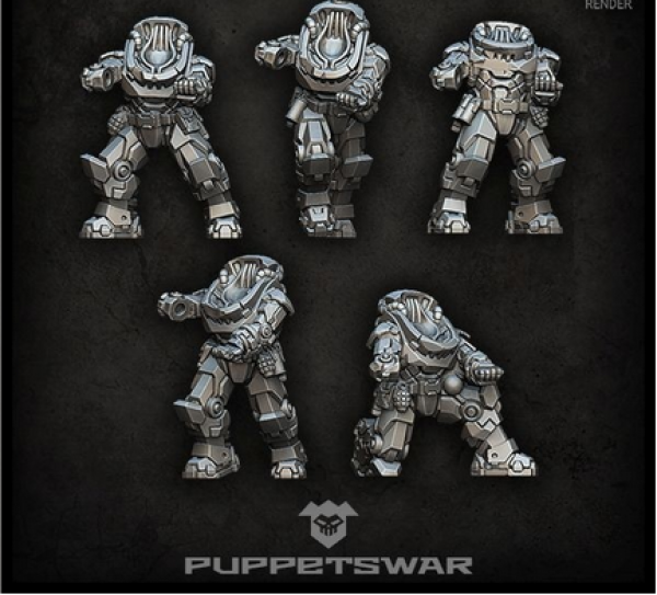 Puppetswar: (Accessory) Recon Prime Gunners Bodies (5)