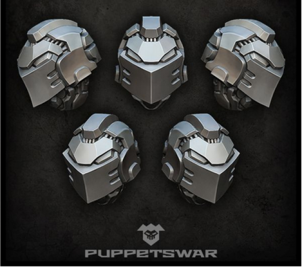 Puppetswar: (Accessory) Breacher Knight Helmets (5)