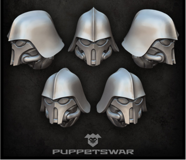 Puppetswar: (Accessory) Dark Sentinel Helmets (5)