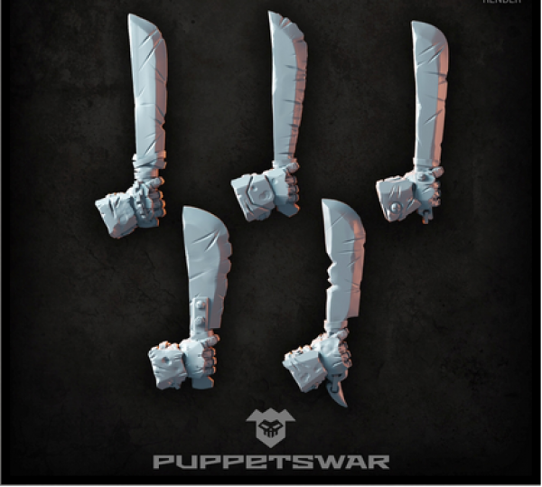 Puppetswar: (Accessory) Orc Machetes (right) (5)