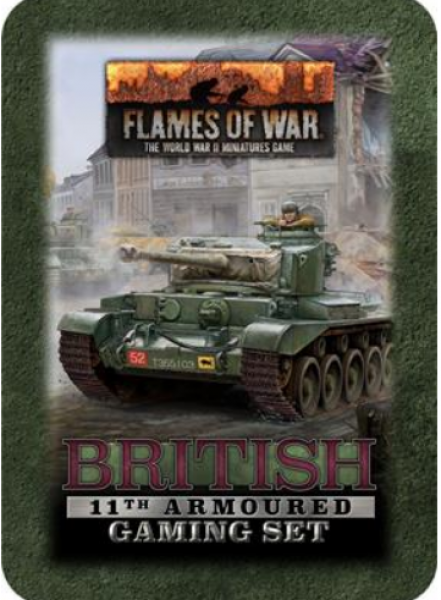 Flames of War: Gaming Set - British 11th Armoured (x20 Tokens, x2 Objectives, x16 Dice)