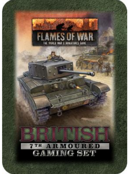 Flames of War: Gaming Set - British 7th Armoured (x20 Tokens, x2 Objectives, x16 Dice)