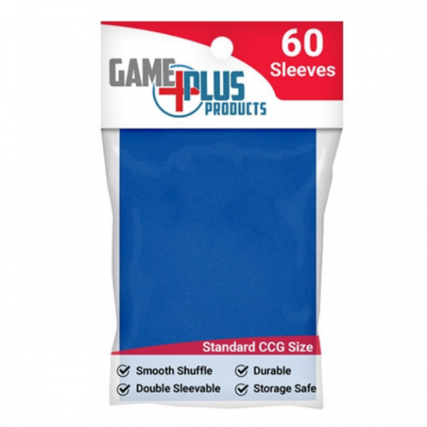 Game Plus Standard Card Sleeves - Blue (60)