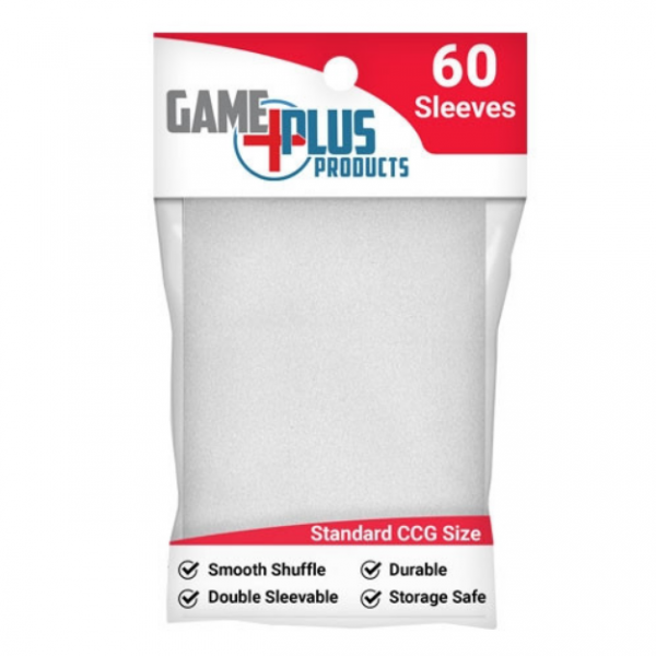 Game Plus Standard Card Sleeves - White (60)