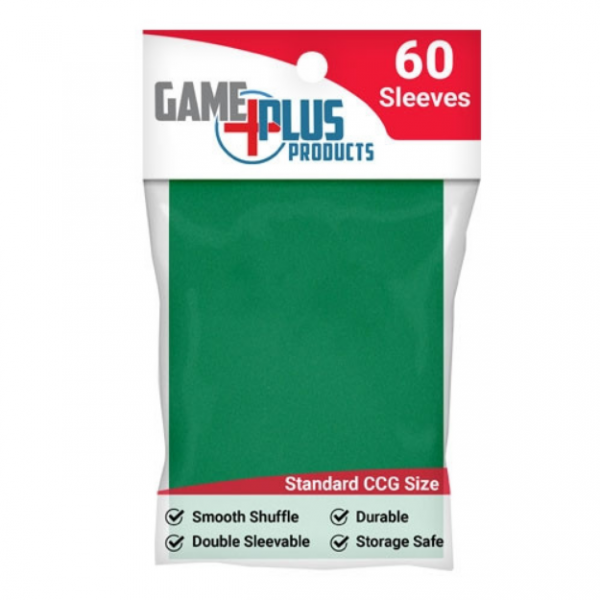 Game Plus Standard Card Sleeves - Green (60)