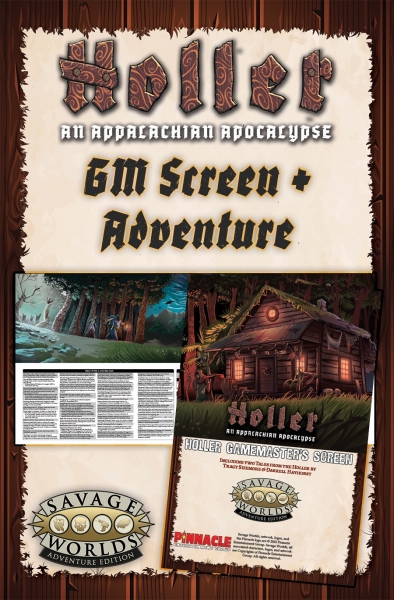 Savage Worlds RPG: Holler Appalachian Apocalypse GM Screen & Adventure