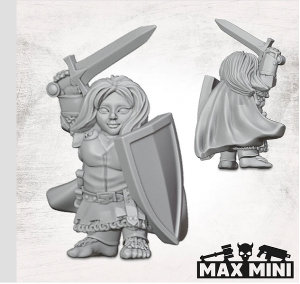 MaxMini: Female Foot Knight Hero (1)