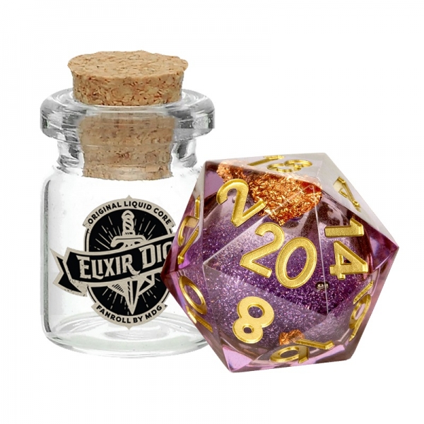Liquid Core Elixir Dice: Aether Abstract d20 (1)