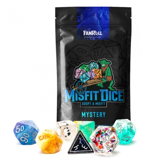 Mystery Misfit Polyhedral Dice Set: Resin