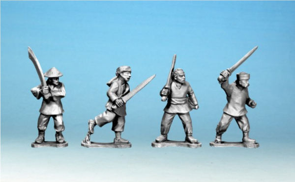 28mm Historical: Boxer Rebellion - Boxers with Swords (4)