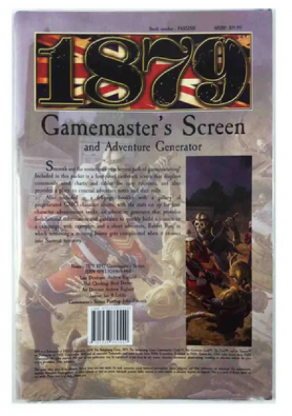 1879 RPG: GM Screen & Adventure Generator