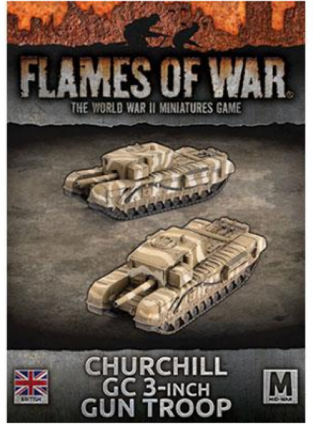 Flames Of War (WWII): (British) Churchill Gun Carrier (3-inch) Tanks (x2)